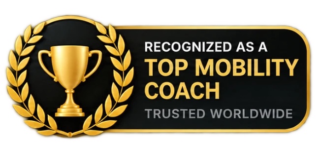 Recognized as a top mobility coach, trusted worldwide