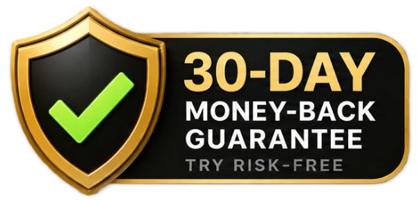 30-day money-back guarantee. Try risk-free.